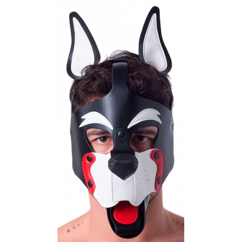 665 Masque Puppy 665 Blanc et Rouge